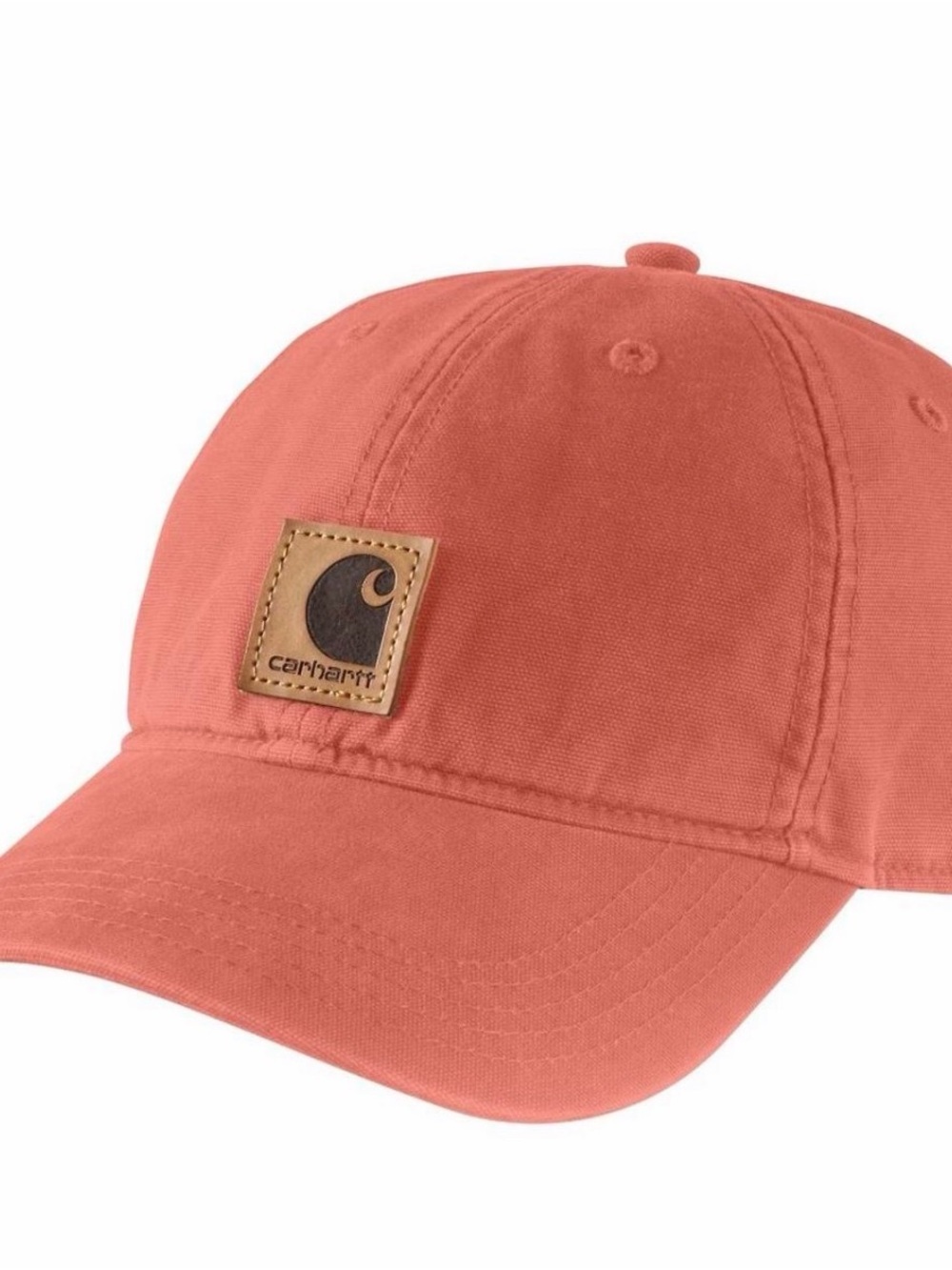 New Carhartt Force Odessa Canvas Logo Cap Hat - Terracotta Coral Pink - OSFA